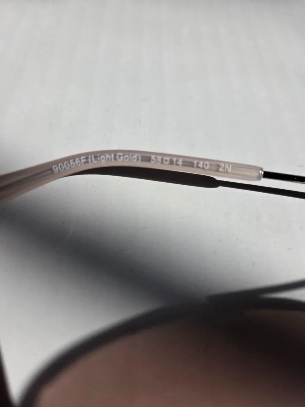 NEW IN CASE AUTHENTIC COACH HC7079 90056F Light Gold Sunglasses